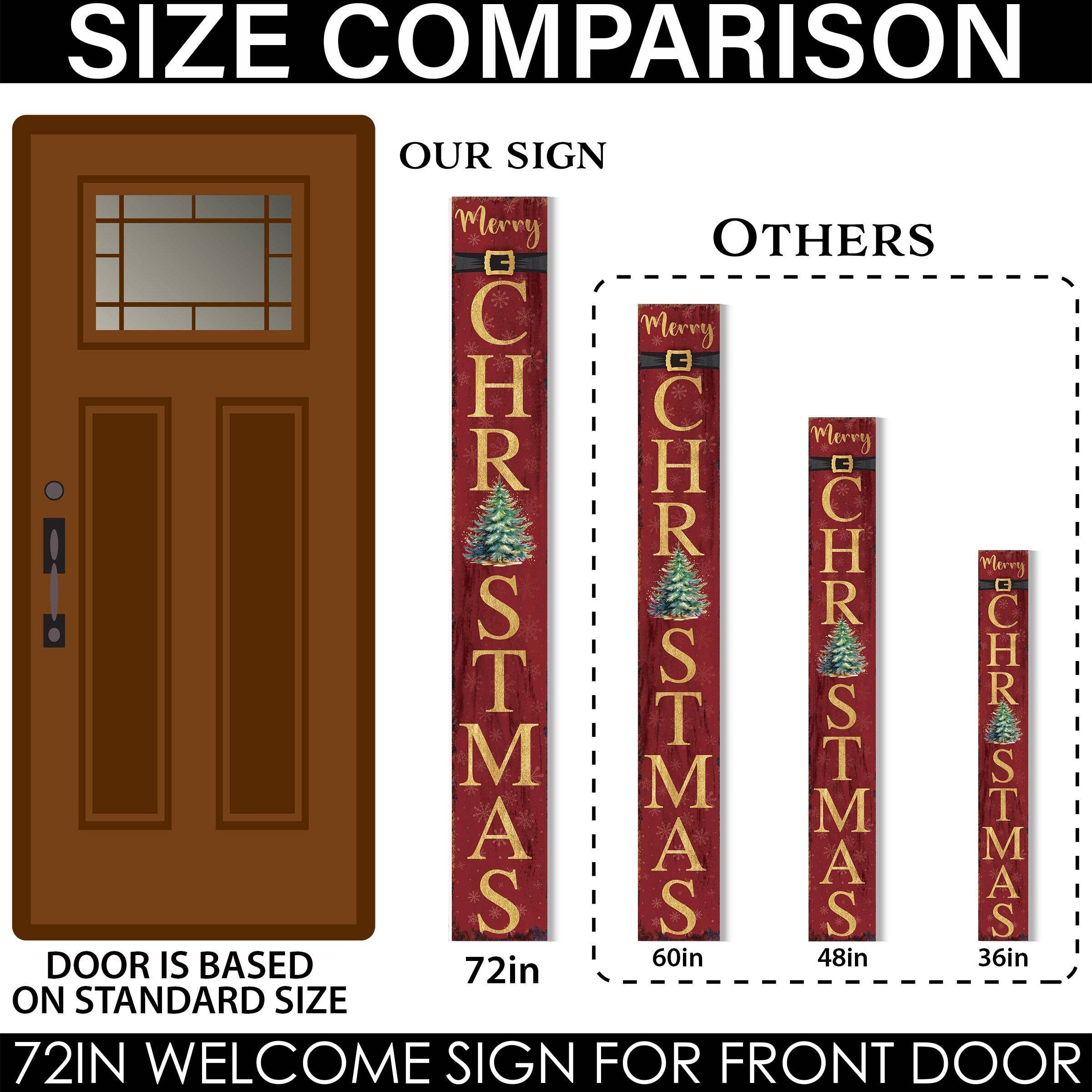 72-Inch Merry Christmas Sign