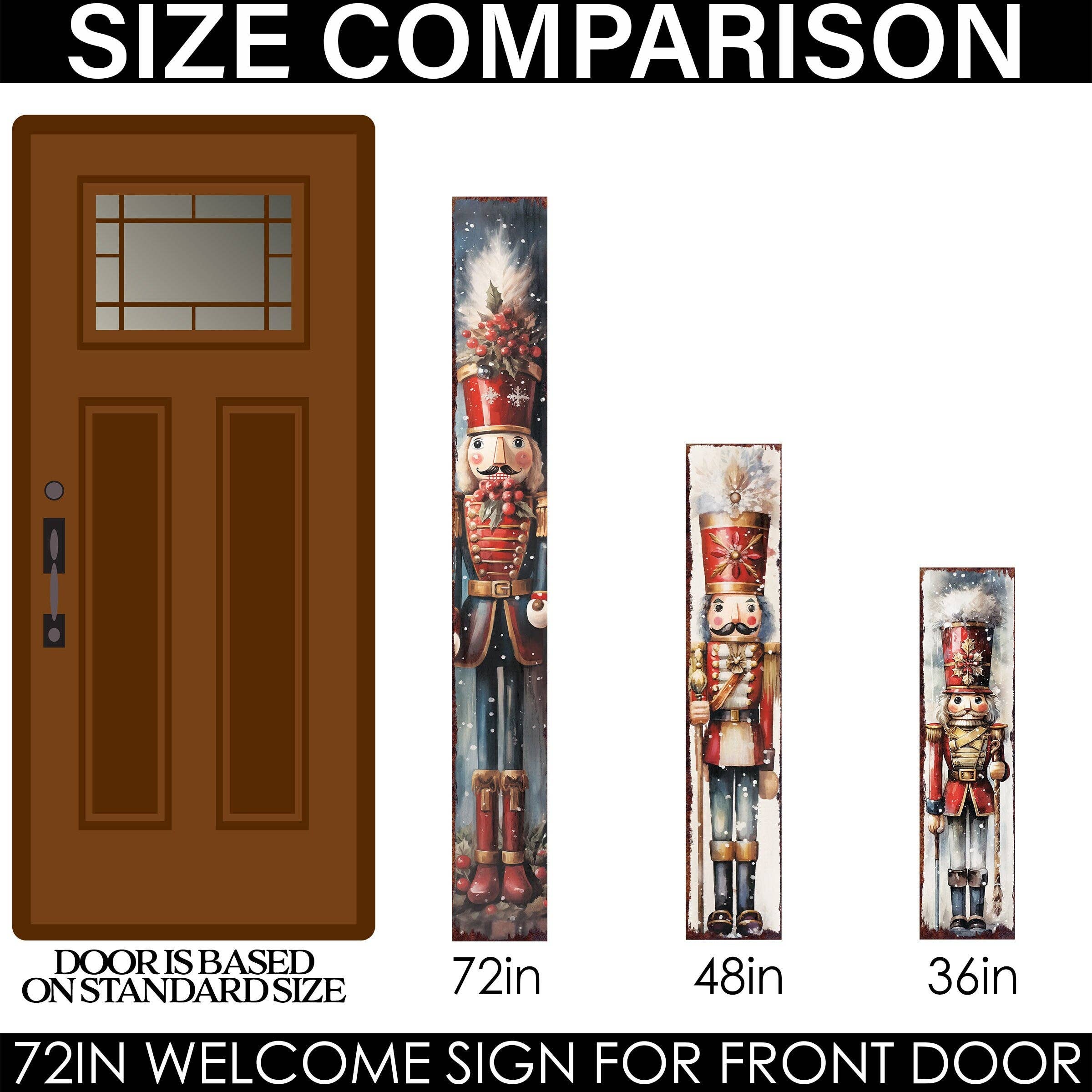 Grand 72" Christmas Nutcracker Soldier | Festive Outdoor & Indoor Decor