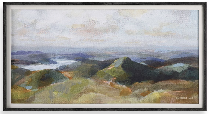 Above The Lakes Framed Print